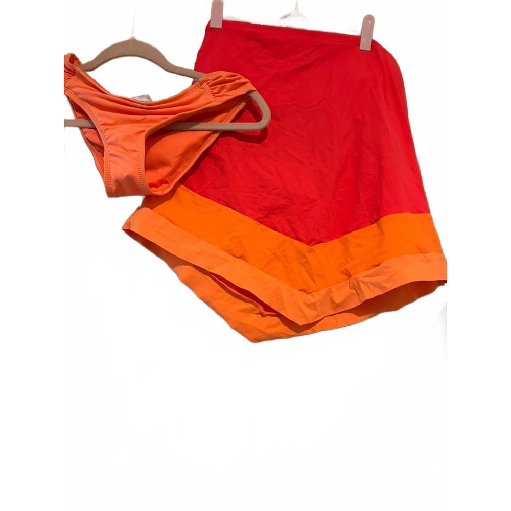 Womens orange and pink sz L 38C cup new with tags tanktini swimsuit Bar 111